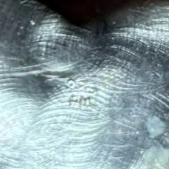 Vintage Sterling Silver Puffy Heart Locket Necklace Embossed 3 Strand Marked - Picture 6 of 6